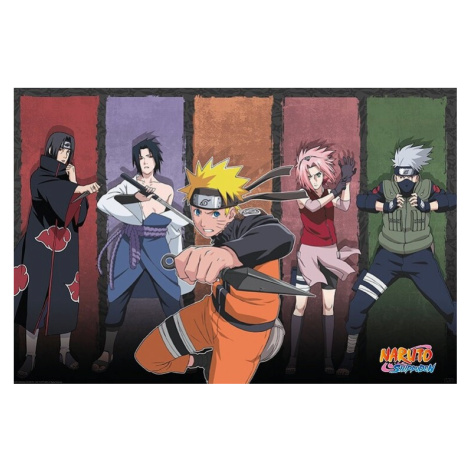 Plakát, Obraz - Naruto Shippuden - Naruto & Allies, 91.5x61 cm ABY STYLE