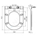 RAVAK Chrome WC sedátko Uni Slim, se sklápěním SoftClose, bílá X01550