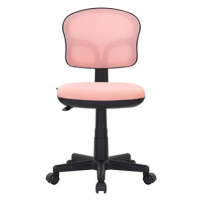 DALENOR Dětská židle Honey, textil, černá podnož / růžová