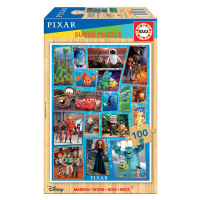 Dřevěné puzzle Pixar Disney Educa 100 dílů od 5 let