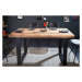 LuxD Designový jídelní stůl Thunder 140 cm mango
