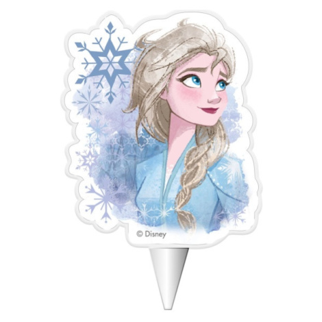 Frozen II Elsa Svíčka dortová  7,5 cm