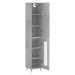 vidaXL Skříň highboard betonově šedá 34,5x34x180 cm kompozitní dřevo