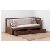 BMB TANDEM KLASIK 90/180 x 200 cm s područkami s roštem a úložným prostorem  rozkládací postel i