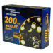 Nexos 28572 Vánoční LED osvětlení 20 m - teple bílá, 200 MAXI LED diod