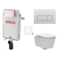 Cenově zvýhodněný závěsný WC set Alca k zazdění + WC SAT Brevis SIKOAW9