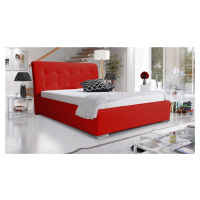 Eka Čalouněná postel Star - Eko-kůže 120x200 cm Barva látky Eko-kůže: Červená (10), Úložný prost