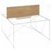 LENZA Dělicí panel pro dvoumístné stoly ProX 158x1,8x50,4