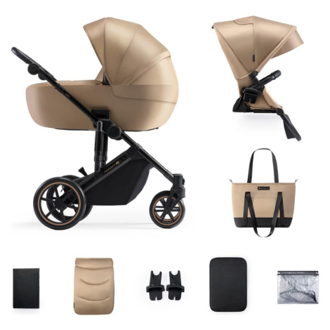 KINDERKRAFT - Kombinovaný kočárek 2v1 PRIME 2 béžová KSPRIM02BEG2000