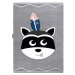 Dywany Łuszczów Dětský kusový koberec Petit Raccoon mukki grey - 160x220 cm