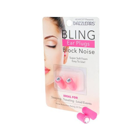 HEAROS AZZLEARS Bling Ear Plugs Pink NRR 32db 1 Pair