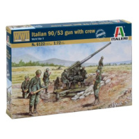 Model Kit figurky 6122 - ITALIAN 90/53 GUN with CREW (1:72)