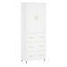 vidaXL Skříň highboard bílá 69,5 x 34 x 180 cm kompozitní dřevo