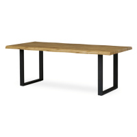 Jídelní stůl ADDY dub divoký/černá, šířka 210 cm