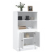 vidaXL Skříň highboard lesklá bílá 60 x 35,5 x 103,5 kompozitní dřevo