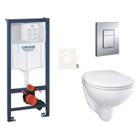 Závěsný wc set do lehkých stěn / předstěnová montáž Grohe Bau Ceramic SIKOGRSBAUE