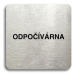 Accept Piktogram "odpočívárna" (80 × 80 mm) (stříbrná tabulka - černý tisk bez rámečku)