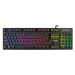 C-TECH klávesnice herní polomechanická Iris (GKB-08), casual gaming, CZ/SK, duhové podsvícení, U
