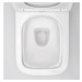 DEANTE Podomítkový rám, pro závěsné WC mísy + SLIM tlačítko bílé + WC REA Raul Rimless + SEDÁTKO