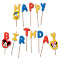 Procos Svíčky Happy Birthday - Mickey Mouse
