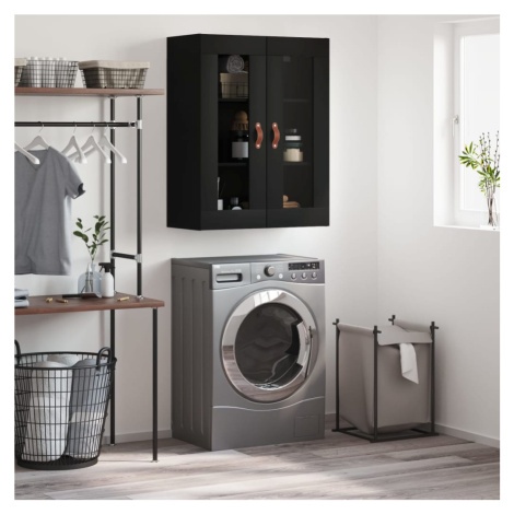 vidaXL Nástěnná skříňka černá 69,5 x 34 x 90 cm