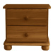 DRW Noční stolek z masivního dřeva SN 01 Lak dřeva: Olše