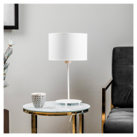 Duolla Stolní lampa Roller, bílá/zlatá, výška 50 cm