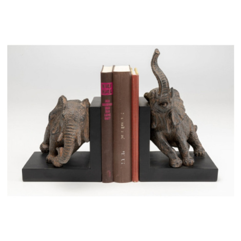 Zarážka na knihy Elephants 42cm - set 2 ks