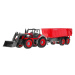 mamido Traktor s vlečkou na dálkové ovládání RC červený