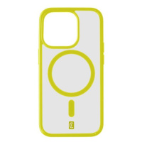 Zadní kryt Cellularline Pop Mag s podporou Magsafe pro Apple iPhone 15 Pro, transparentní / lime