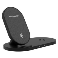 AlzaPower WC200 Wireless Dual Fast Charger černá