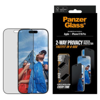 PanzerGlass® Privacy sklo Apple iPhone 17/16 Pro s bezprašným aplikačním boxem