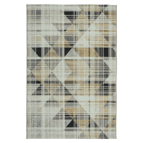 Venkovní vzorovaný koberec TROJKAT krémová 120x170 cm Multidecor