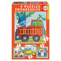 Educa dětské puzzle Záchranáři-zvířátka progresivní 17144