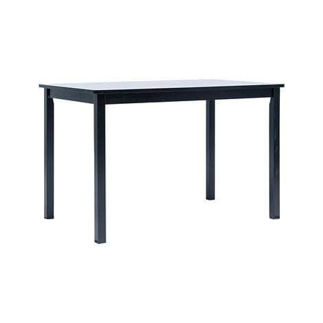 Jídelní stůl černý 114x71x75 cm masivní kaučukovník SHUMEE