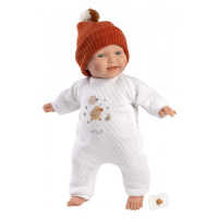 Llorens 63303 LITTLE BABY - realistická panenka miminko s měkkým látkovým tělem - 32 cm