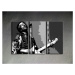 Ručně malovaný POP Art Jimmy Hendrix 3 dílný 120x80cm