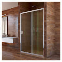 Mereo, Sprchové dveře, Lima, dvoudílné, zasunovací, 120x190 cm, chrom ALU, sklo Point CK80422K C