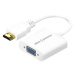 AlzaPower HDMI (M) to VGA (F) 0.18m bílý