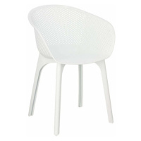 Plastová jídelní židle Destiny bílá