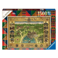 Ravensburger 16599 puzzle harry potter mapa bradavic 1500 dílků