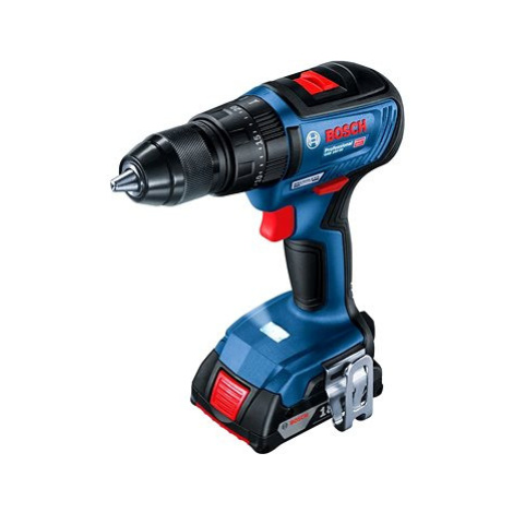 BOSCH Akumulátorová vrtačka GSR 18V-50 Professional 2x2Ah + sada bitů 43 ks 0.601.9H5.004