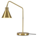 Stolní lampa s kovovým stínidlem ve zlaté barvě (výška 55 cm) Lyon – it's about RoMi