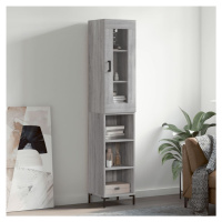 vidaXL Skříň highboard šedá sonoma 34,5 x 34 x 180 cm kompozitní dřevo