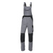 PARKSIDE® Pánské zateplené pracovní kalhoty s laclem (56, šedá/černá)