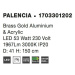 NOVA LUCE závěsné svítidlo PALENCIA saténový zlatý hliník a akryl LED 53W 230V 3000K IP20 170330