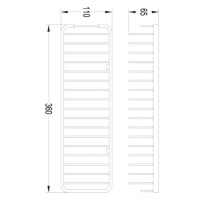 OMNIRES UNI košík do sprchy, 36 x 7 x 11 cm měď retro /ORB/ 8963AORB