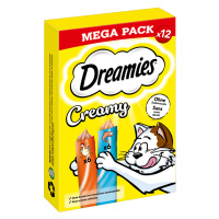 Dreamies Creamy Snacks - kuřecí s lososem (12 x 10 g)