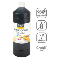 Creall temperová barva, 1000 ml, černá