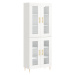 vidaXL Skříň highboard lesklá bílá 69,5 x 34 x 180 cm kompozitní dřevo